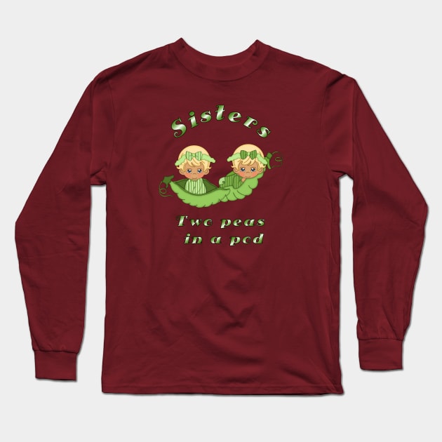 Two Peas 1 Long Sleeve T-Shirt by angelwhispers